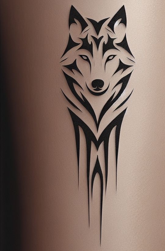 Wild Spirit: A Tribal Wolf Tattoo Simple Wolf Tattoo, Wolf Tattoos For Women, Tier Tattoo, Wolf Tattoo Design, Tattoo Art Drawings, Wolf Tattoos, Wolf Tattoo, Tattoo Design Drawings, Creative Tattoos