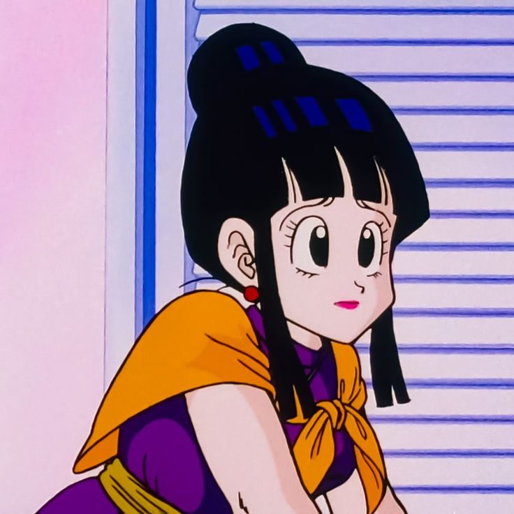 an anime character with black hair and orange shirt