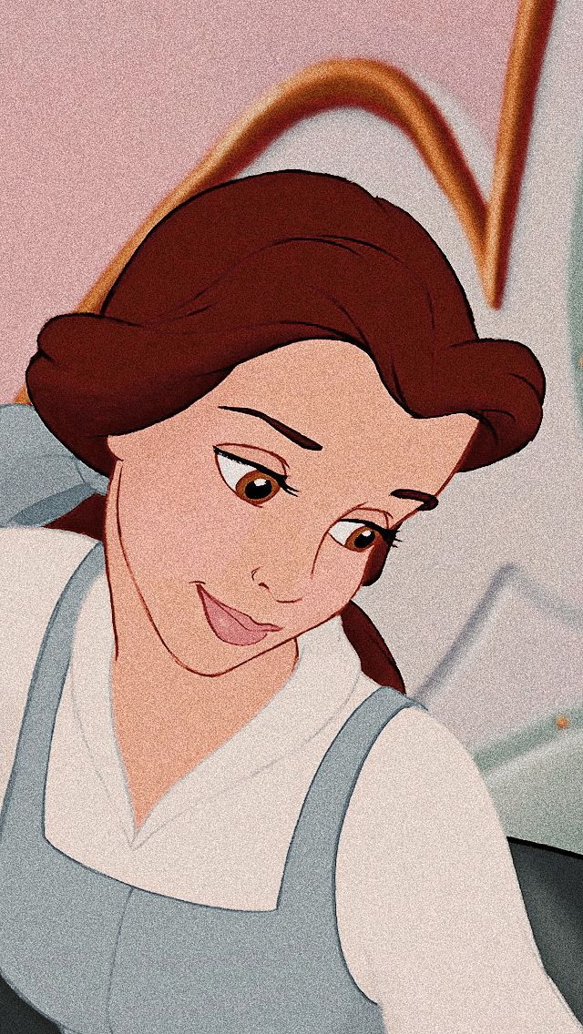 an animated image of the princess from disney's beauty and the beast is shown