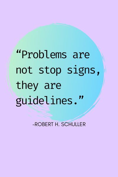 robert schiller quote about problems and not stop signs, they are guide lines