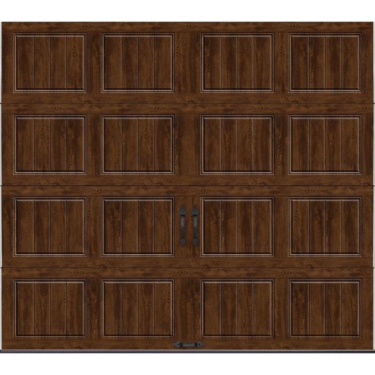 an image of a wooden garage door