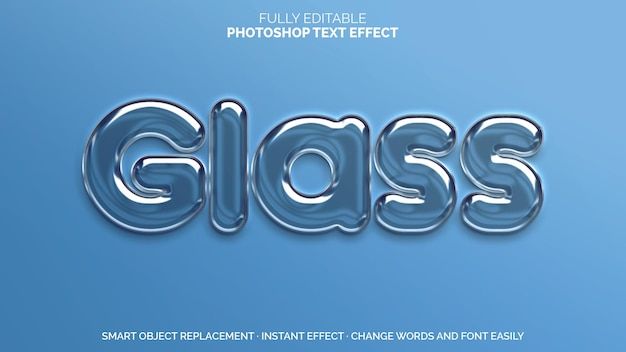 the word glass is made up of shiny letters