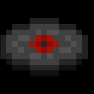 an image of a red cross in the middle of a black and white pixel pattern