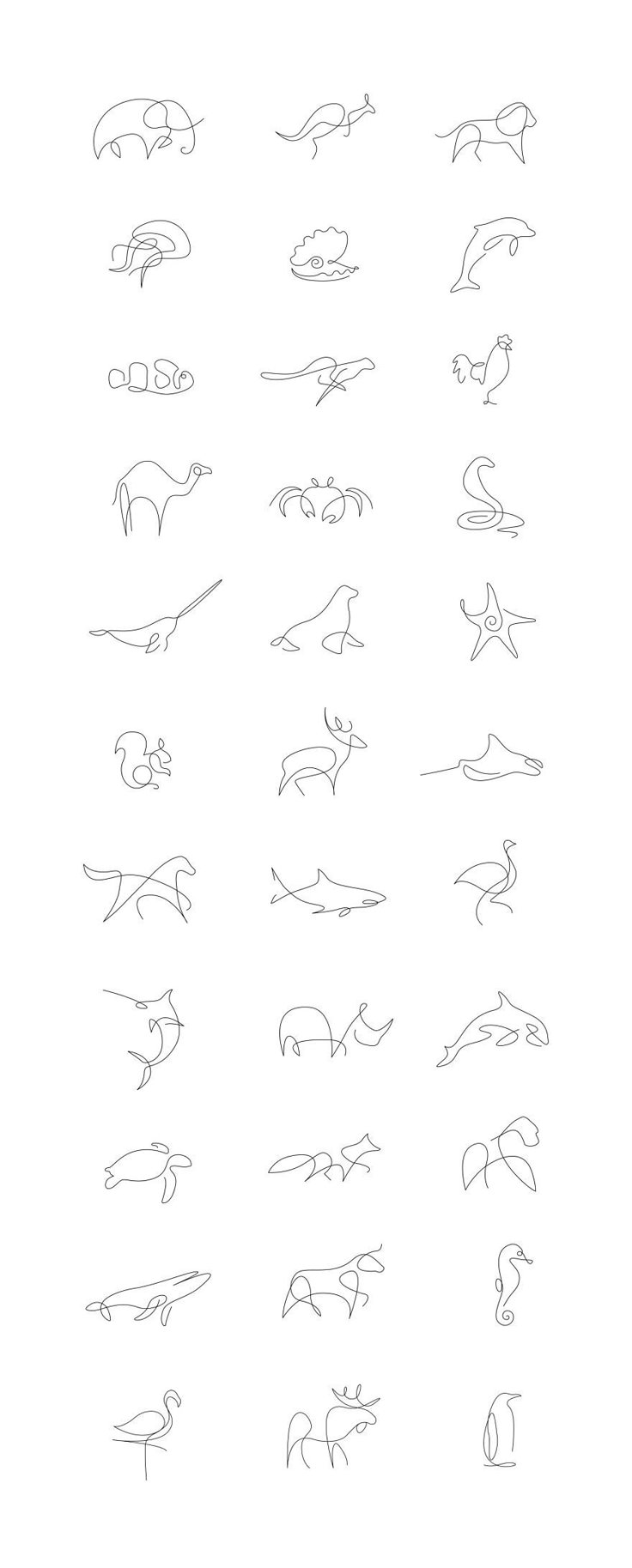 the different types of animals are shown in this drawing lesson, which shows how to draw them