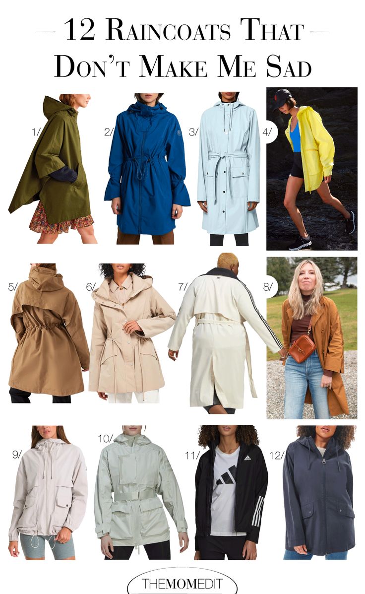 Rain Parka Outfit, Rain Jackets For Women Style, Women Raincoat Outfit, Waterproof Coat Outfit, Oversized Rain Jacket Outfit, Trench Rain Coat, Raincoat Street Style, Cute Rain Jacket Outfit, Rain Jacket Women Outfit