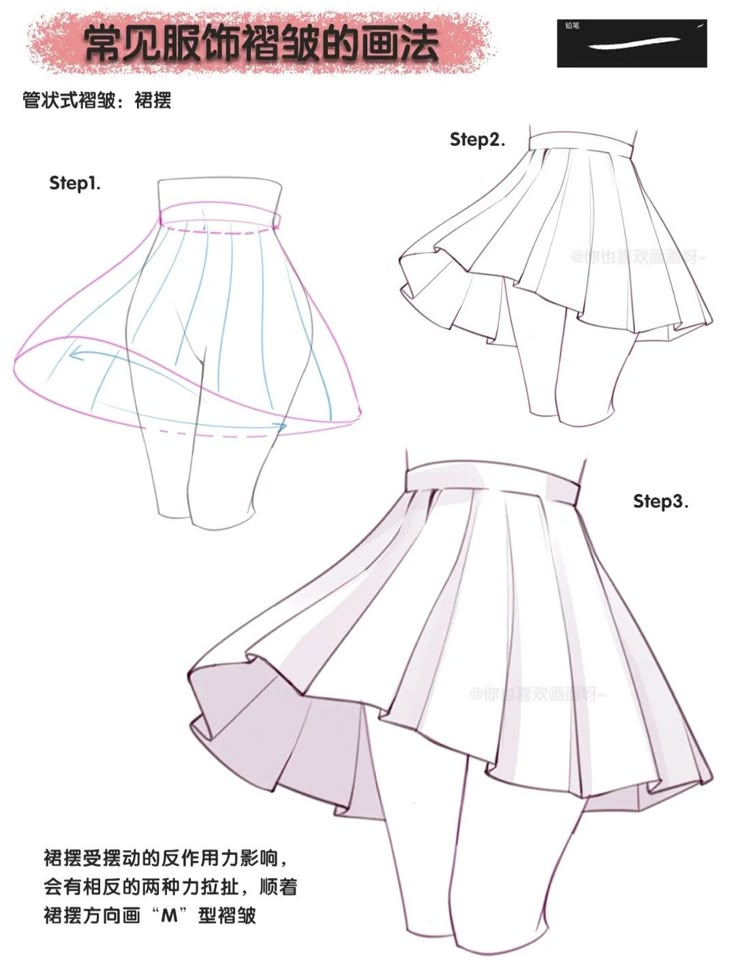 the instructions for how to make an origami skirt with pleated fabric, in chinese