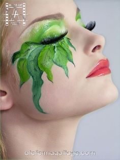 Midsummer Makeup, Poison Ivy Makeup, Carnaval Make-up, Fantasy Make-up, Paint Makeup, Halloween 23, Drag Make-up, Gala Ideas, Beauty Make-up