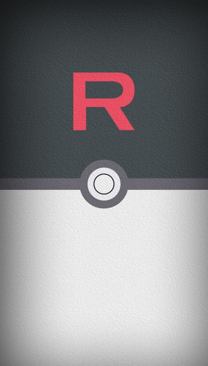 the letter r is shown in red and grey colors on a black background with silver trim