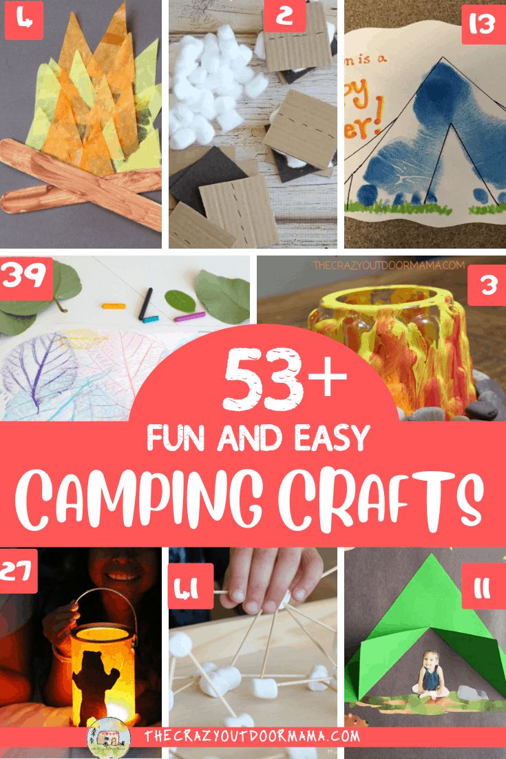 camping crafts for kids that are fun and easy