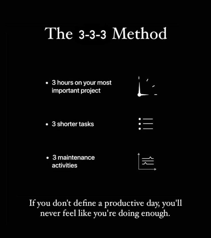 the 3 - 3 - 3 - 3 method to improve your project