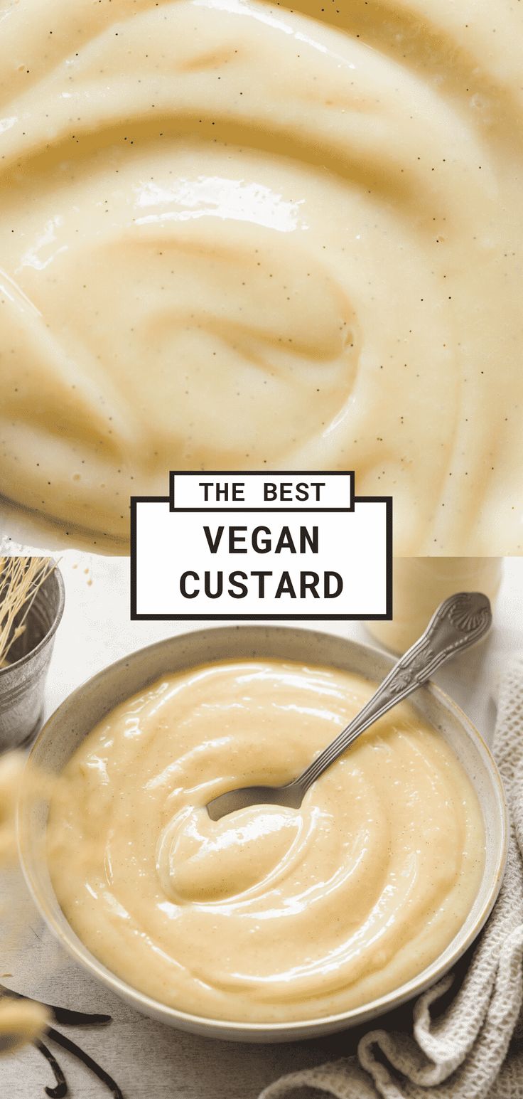 the best vegan custard is in a bowl