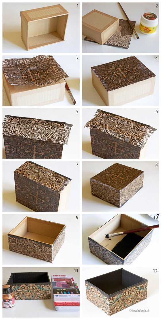 the steps to make an intricate wooden box