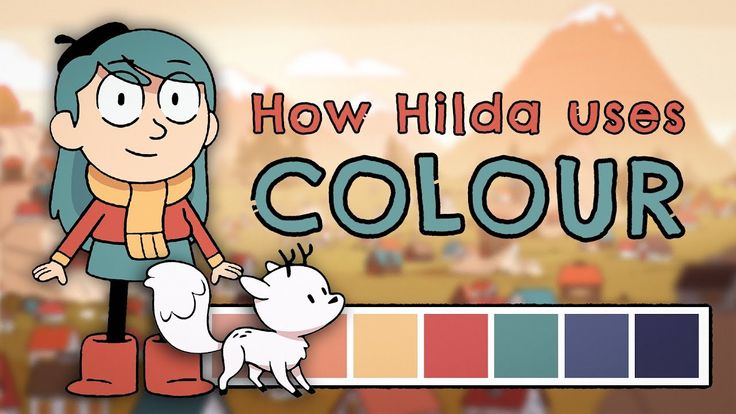 a cartoon girl with blue hair is holding a white dog in front of a colorful background