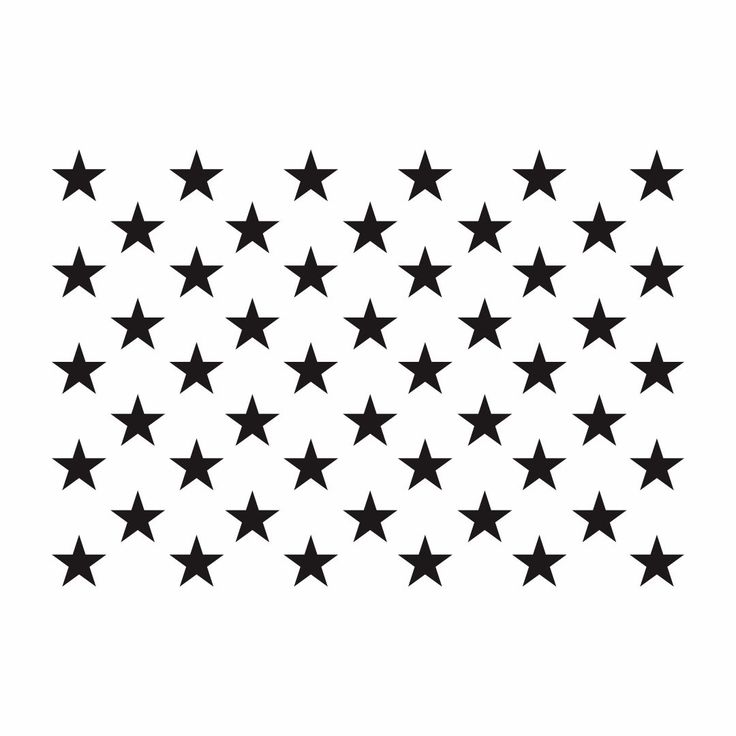 black and white stars are arranged in the shape of a star on a white background