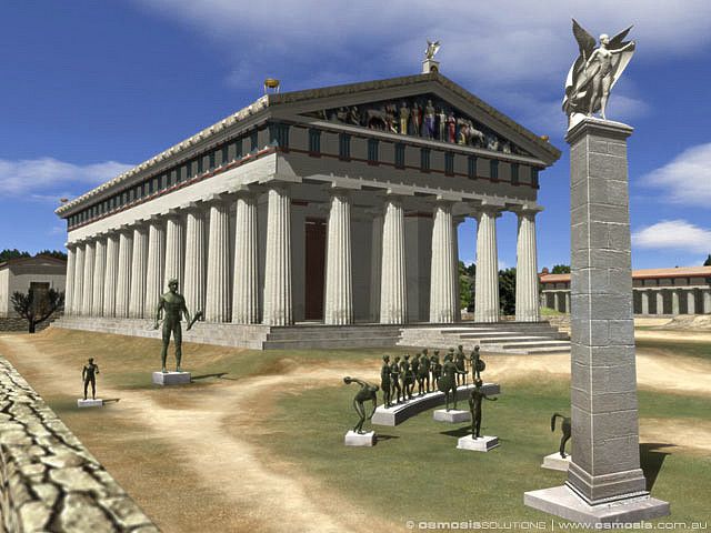 Temple Of Zeus Olympia, Temple Of Zeus, Classical Greece, Hellenistic Period, Greek Temple, Ancient Greek Architecture, Classical Antiquity, Greek History, Art Ancien