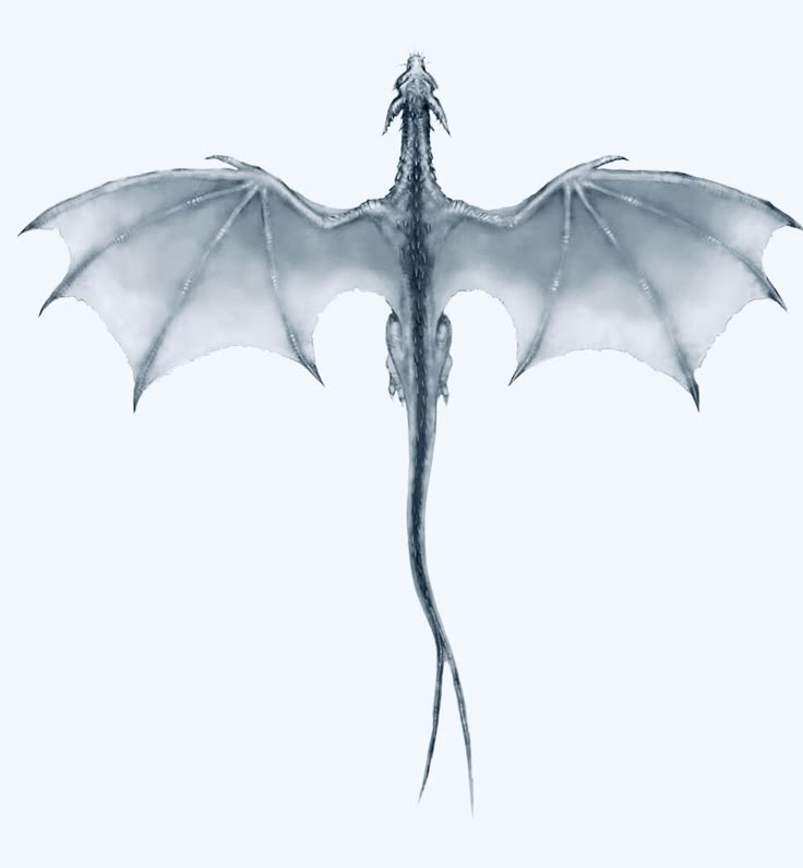 a large white dragon flying through the air