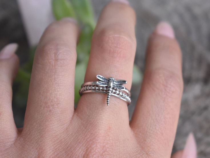 9mm Ring, Insect Ring, Dragonfly Ring, Dragonfly Jewelry, Wide Ring, Plain Bands, Wide Rings, Saturday Sunday, Ring Band