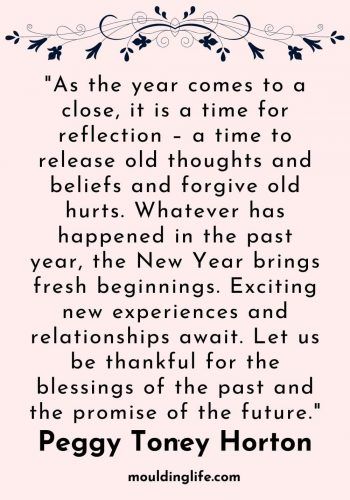 a quote from peggy toney horton about the new year