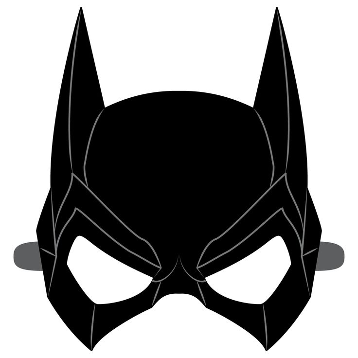 a batman mask is shown in black and white