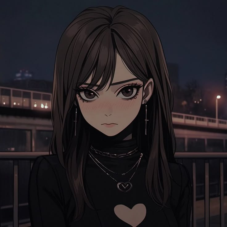 Anime Girlies Pfp Brown Hair, Girl Animeted Pfp, Anime Oc Female Brown Hair, Brown Hair Female, Anime Brown Hair, Dark Souls Artwork, Brown Eyes Black Hair, Anime Girlies, Girl With Brown Hair