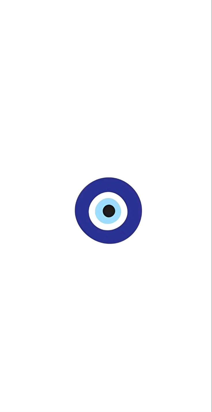 an eyeball on a white background with blue and black circles in the middle,