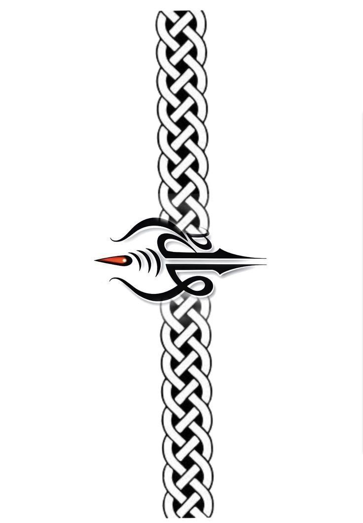 a cross with an intricate design on the front and back of it, in black and white