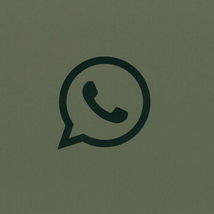 a green background with a black phone icon in the center and an empty speech bubble above it