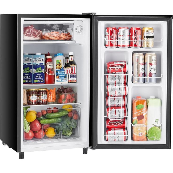 an open refrigerator filled with lots of food