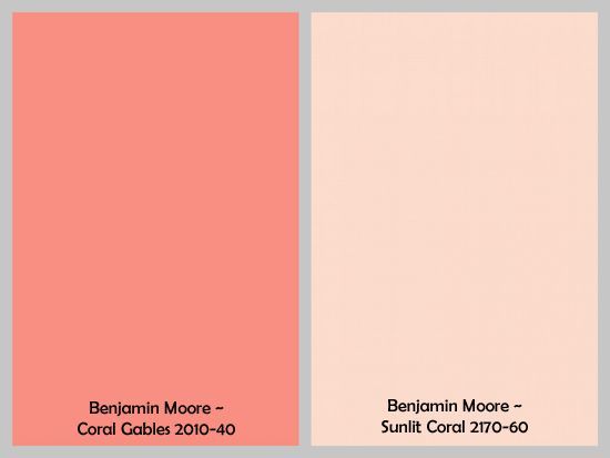 two different shades of pink and beige with the same color scheme in each one's palette