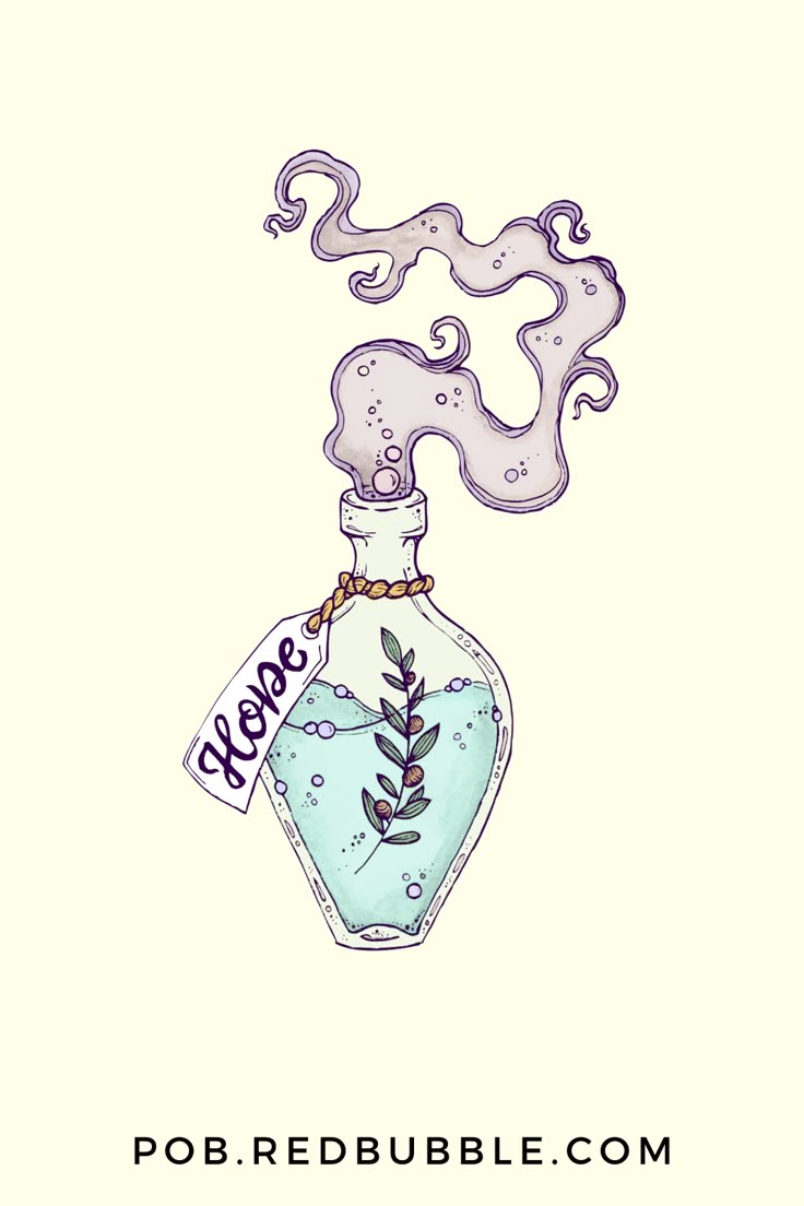 a drawing of a bottle with a plant in it and the words kelebe on it