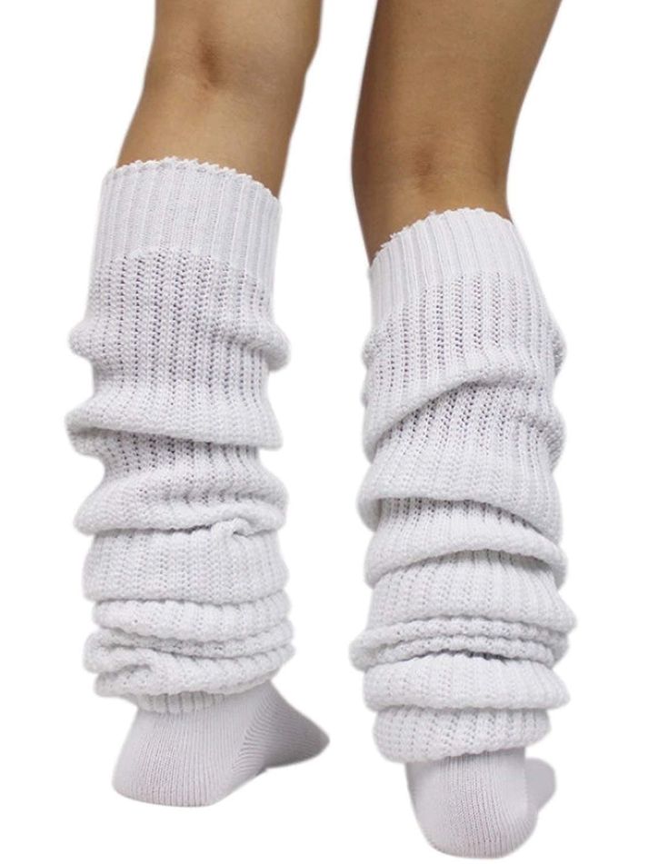 PRICES MAY VARY. Material: 90%Polyurethane+10％Cotton. The soft material is fit for skin, soft, breathable, wearable, moisture-wicking and odor-fighting. Size: Approximately fits women's shoes in sizes 5-9, it will definitely fit your feet. 7 different tube lengths to choose from: 15.7-70.9 inches (40-180 cm). Tube length is the height of the sock in its natural state, not the size of the sock. Style: Japanese Style. This bubble socks can not only match with Japanese school uniform skirts, but al 2004 Emo, Dr Mundo, Emo Things, Loose Socks, School Uniform Skirts, Slouch Socks, White Socks, Mode Vintage, Narnia