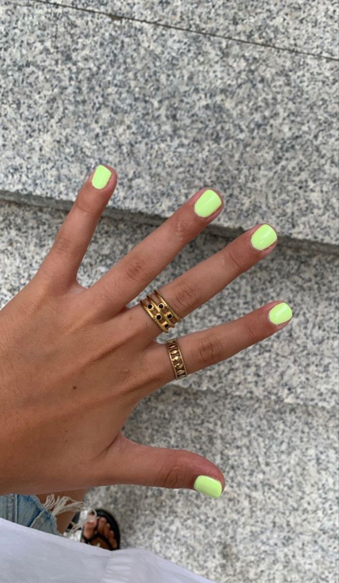 Short Gel Nails Summer Bright Orange, Bright Nail Colors Summer, Vacation Nails Beach Puerto Rico, Halle Sandburg Nails, Gel Shellac Nails Summer, Vacation Nails Natural Nail, Super Short Gel Nails Summer, Fun Colored Nails, Super Short Natural Nails