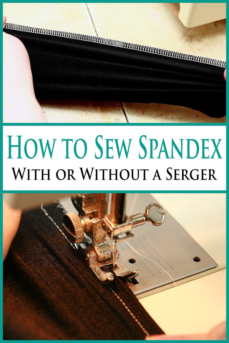 how to sew spandex with or without a sewing machine