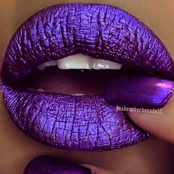 Matte Make Up, Drag Make-up, Purple Lips, Purple Lipstick, Lipstick Art, Purple Reign, Hot Lips, Purple Love, All Things Purple