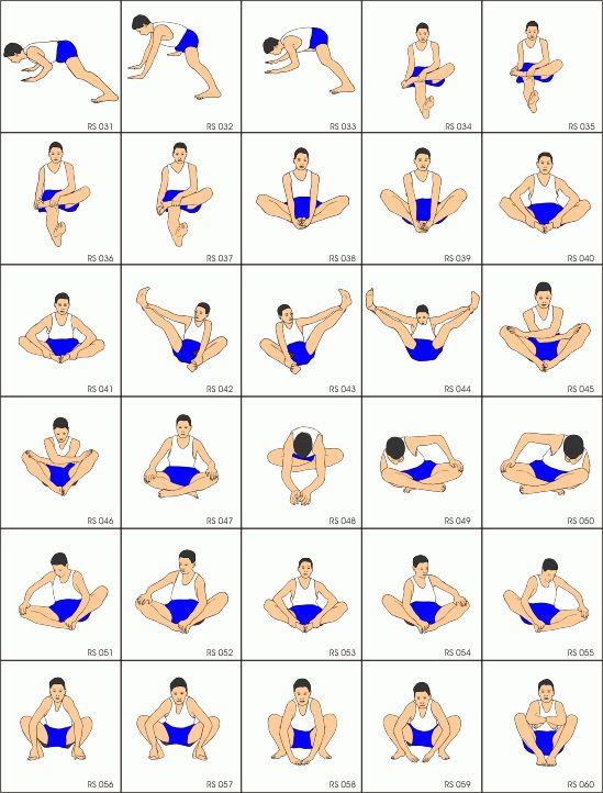 an image of a man doing exercises for his body and chest in different positions, including the