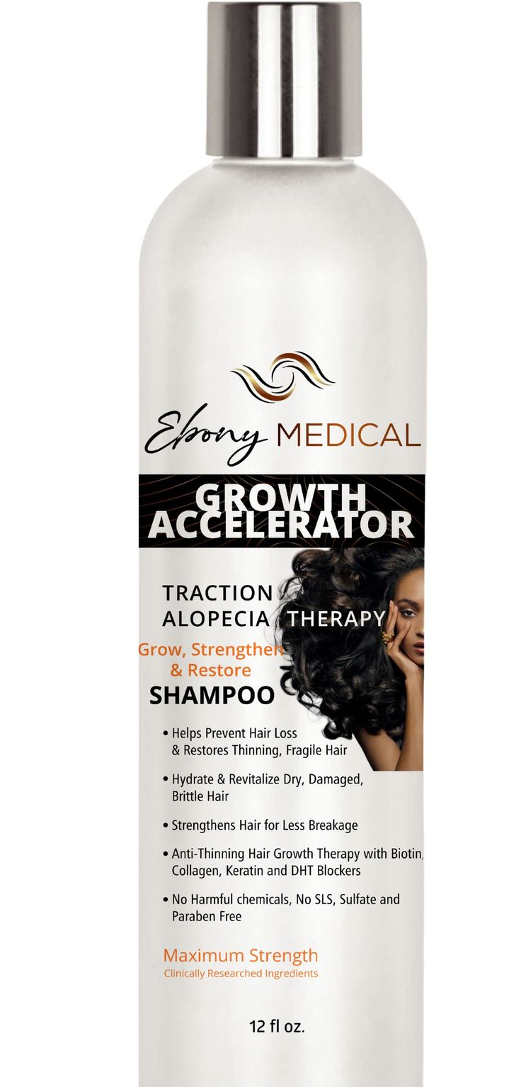 PRICES MAY VARY. ACHIEVE THICKER, FULLER HAIR - Ebony Medicals anti hair-thinning alopecia shampoo reduces hair thinning by promoting hair strength and thickness with increased volume and reducing breakage STRONGER HAIR - Stimulates, nourishes and supports scalp and hair follicle. Strengthens follicles and helps reduce breakage-induced thinning. Helps hair look thicker, fuller, and shinier IMPROVED APPEARANCE - No more thinning hair, patchy bald spots and dry scalp. Our anti-hair thinning shampo Hair Growth Therapy, Traction Alopecia, Stop Hair Breakage, How To Grow Your Hair Faster, Shampoo For Thinning Hair, Hair Control, Amazing Hair, Hair Breakage, Hair Regrowth