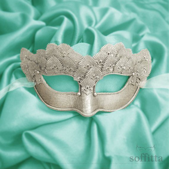 Pure Silver Lace Masquerade Mask With Brocade Fabric | Etsy Elegant Silver Masquerade Mask For Costume Party, Elegant Eye Mask For Formal Masquerade, Silver Masquerade Mask For Mardi Gras Evening, Elegant Silver Masks And Prosthetics For Party, Silver Mask For Mardi Gras Evening, Silver Formal Masquerade Mask For Carnival, Elegant Masquerade Mask For Wedding And Mardi Gras, Elegant Formal Mask For Carnival, Elegant Formal Masks For Carnival