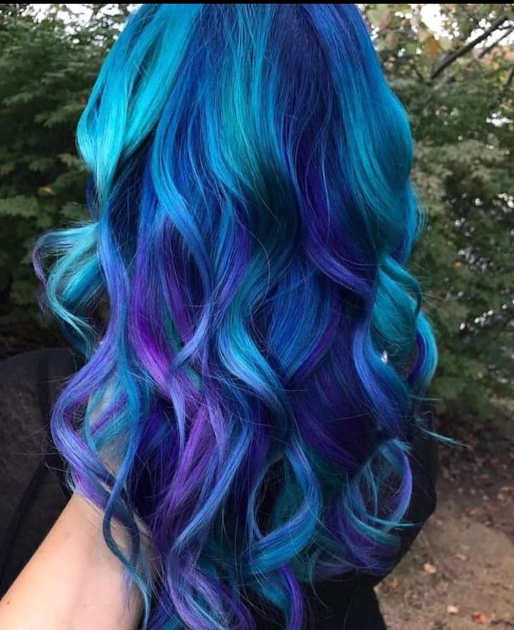 Blue And Purple Hair, Mermaid Hair Color, Light Blue Hair, Galaxy Hair, Vivid Hair Color, Aqua Hair, Beautiful Hair Color, Pretty Hair Color, Pinterest Hair