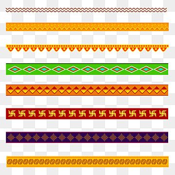 different types of borders and ribbons on a white background, borders, borders, patterns png and psd