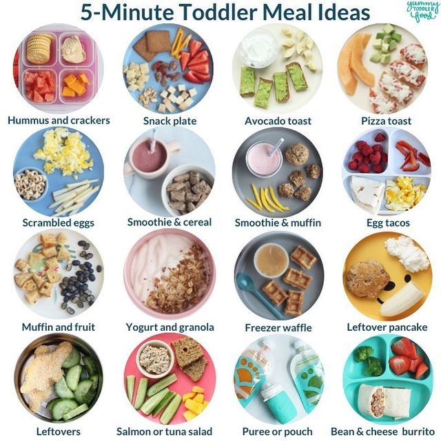 an image of 5 - minute toddler meal ideas