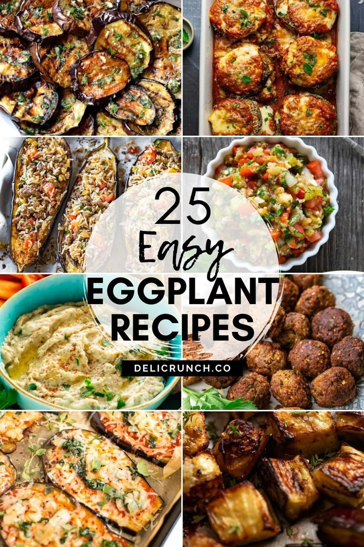 25 easy eggplant recipes that are delicious and nutritious