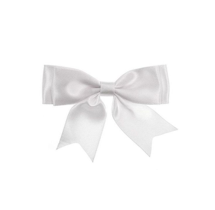 a white bow on a white background