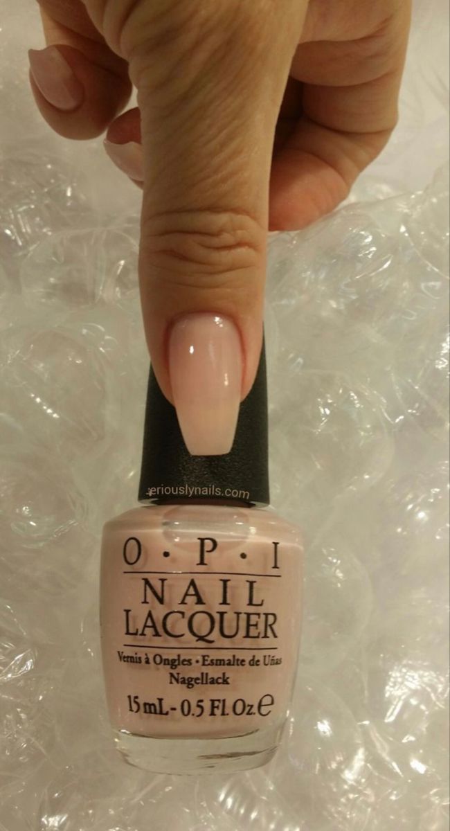 Skin Color Nail Polish, Natural Polish Colors, Soft Natural Nail Color, Natural Nails Coffin Shape, Best Natural Nail Polish Color, Neutral Ballerina Nails, Milky Pink Nail Polish Colors, Natural Coffin Acrylic Nails, Opi White Nail Polish Shades