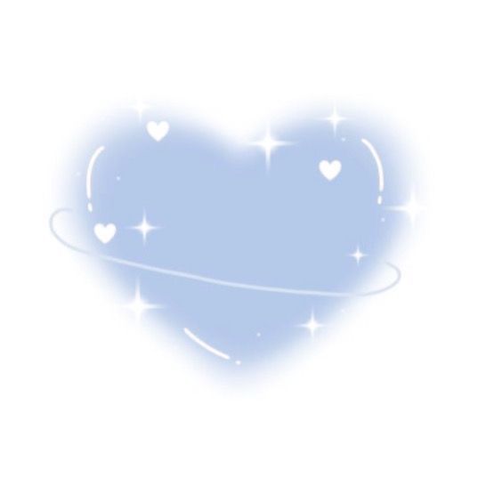 a blue heart with white stars in the middle and an airplane flying through the sky