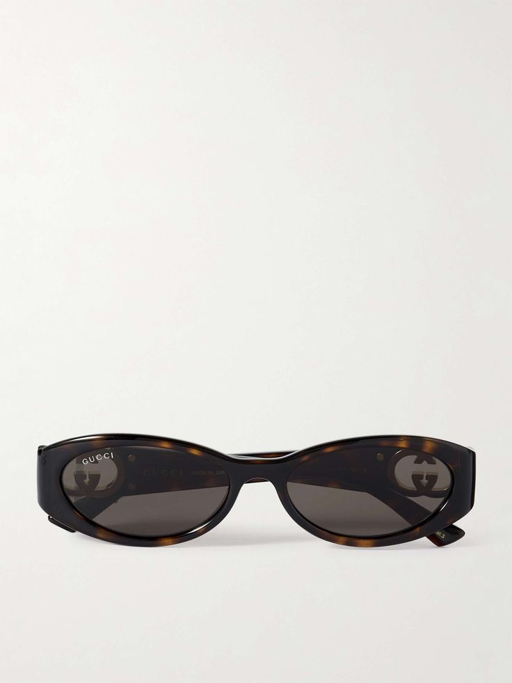 Shop GUCCI EYEWEAR Oval-frame tortoiseshell acetate sunglasses, Explore the latest GUCCI EYEWEAR women's collection today on NET A PORTER Gucci Oval Sunglasses, Gucci Glasses Sunglasses, Sunglasses Women Aesthetic, Gucci Sunglasses Women, Aesthetic Glasses, Shop Gucci, Sunglasses Aesthetic, Funky Glasses, Small Glasses