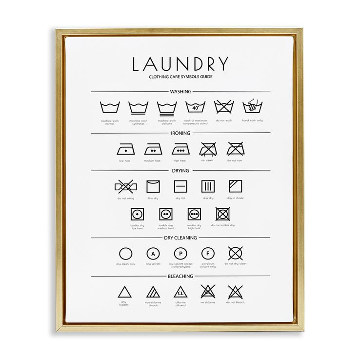 a laundry poster hanging on the wall