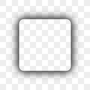 a square white button with a shadow on the bottom, and an area for text to be