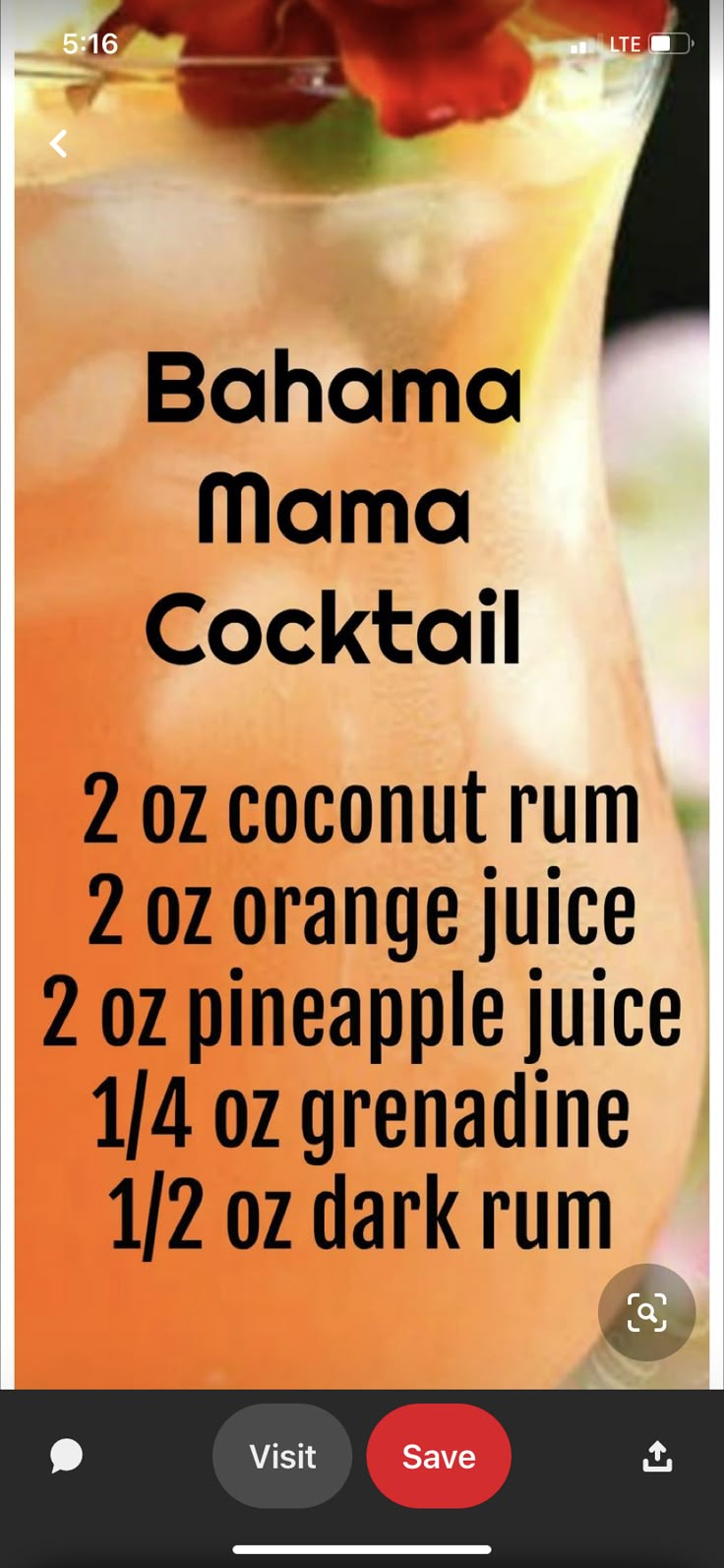 an orange drink is in a glass with the words banana mama cocktail written on it