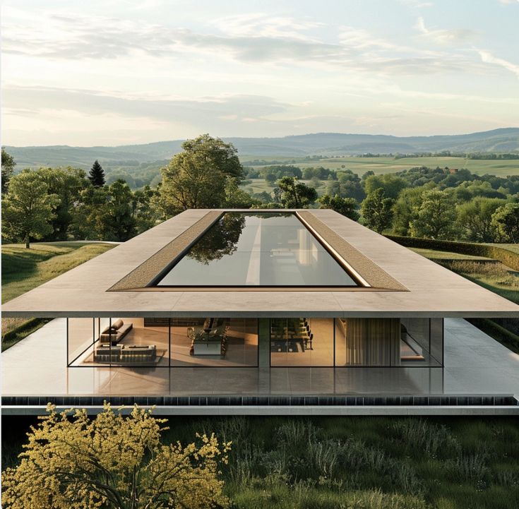 an image of a modern house in the countryside