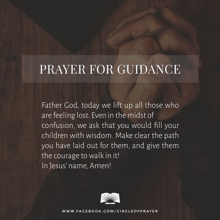 a person holding their hands with the words prayer for guidance